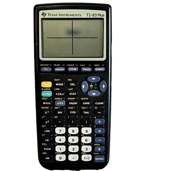 Graphing Calculator TI-83 Plus Texas Instruments Black - Picture 1 of 7